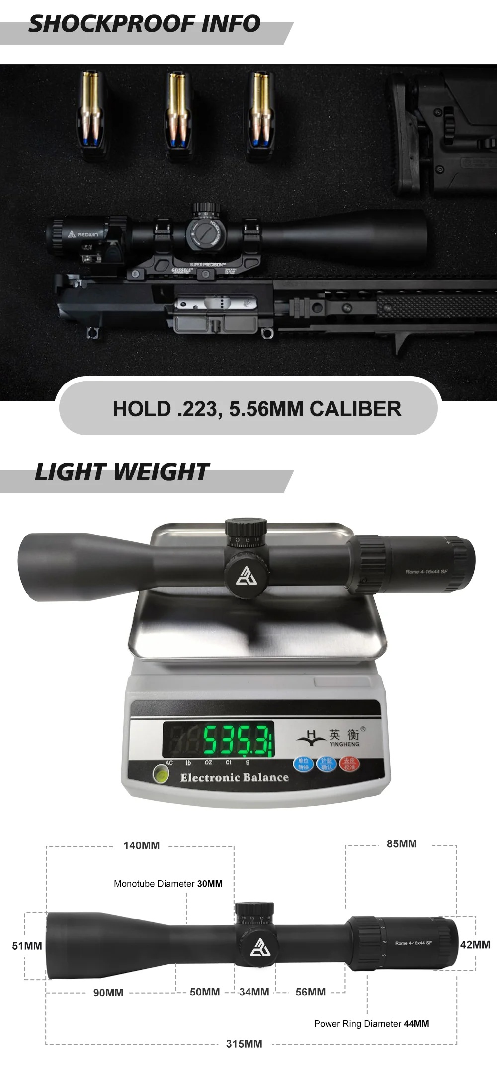 ROME 4-16x44 SF BRĄZOWA RW2-C - obrazek 2