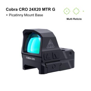 Kolimator otwarty COBRA 24X20 CRO MTR green dot RMR RWD45G